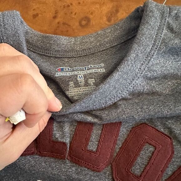 Champion MSU Bulldog Collegiate Embroidered Tshirt NWOT Men's Size Medium - Picture 2 of 6